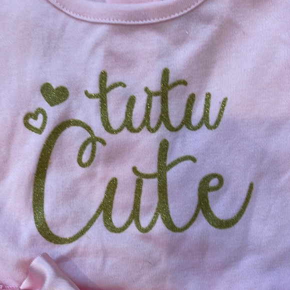 Adorable pink Gerber Baby bodysuit with tutu skirt. - Picture 4 of 6